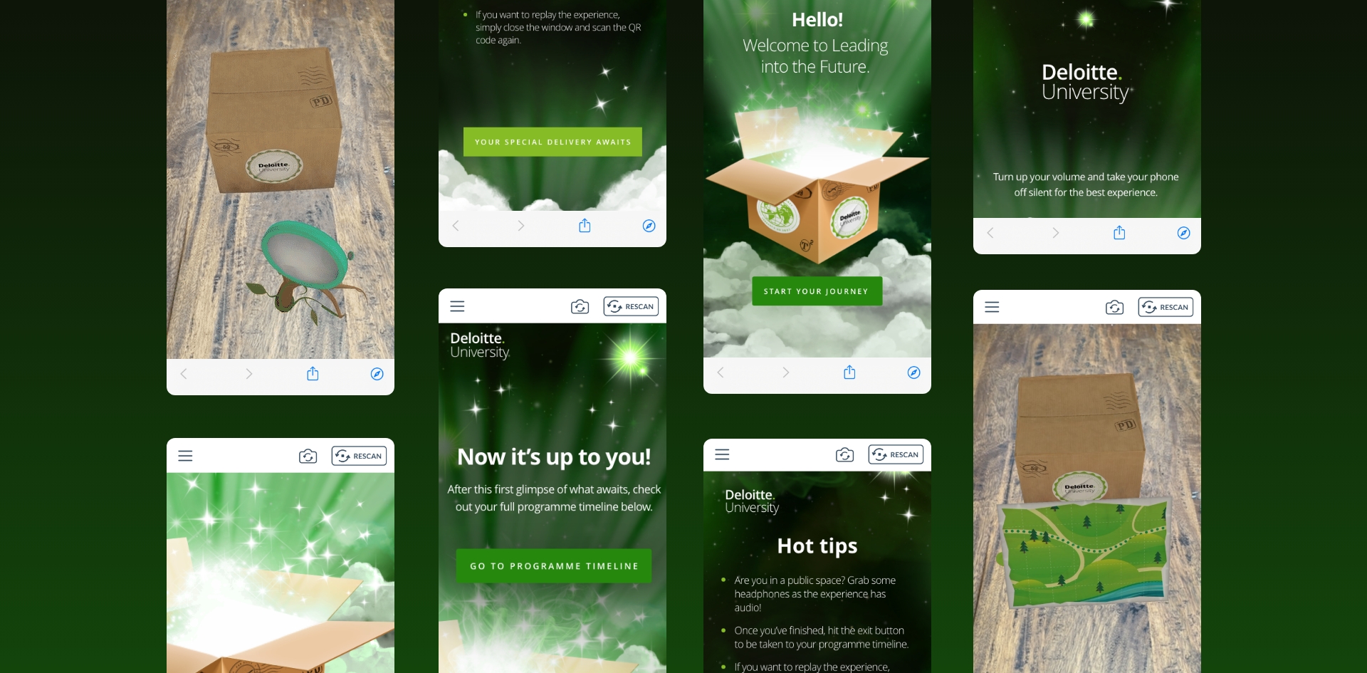 Special Delivery &mdash; the three talismans appearing in augmented reality