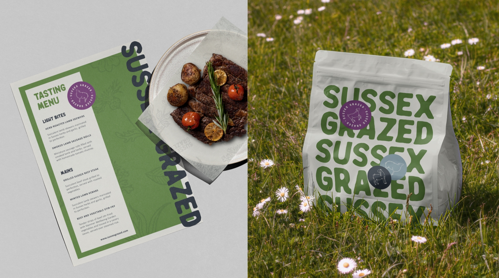 Rebranding Sussex Grazed meat box scheme