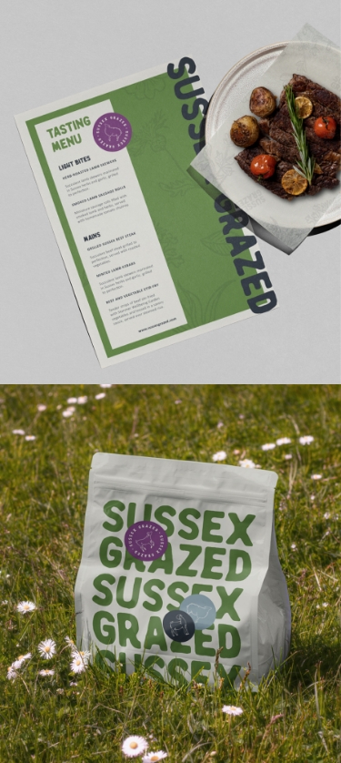 Rebranding Sussex Grazed meat box scheme