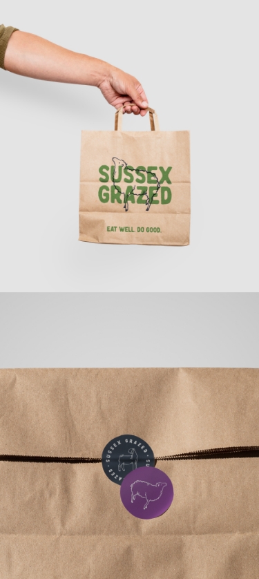 Rebranding Sussex Grazed meat box scheme